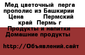 Мед цветочный, перга, прополис из Башкирии › Цена ­ 300 - Пермский край, Пермь г. Продукты и напитки » Домашние продукты   